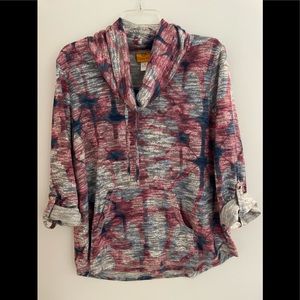 Cowl neck 3/4 sleeve tunic